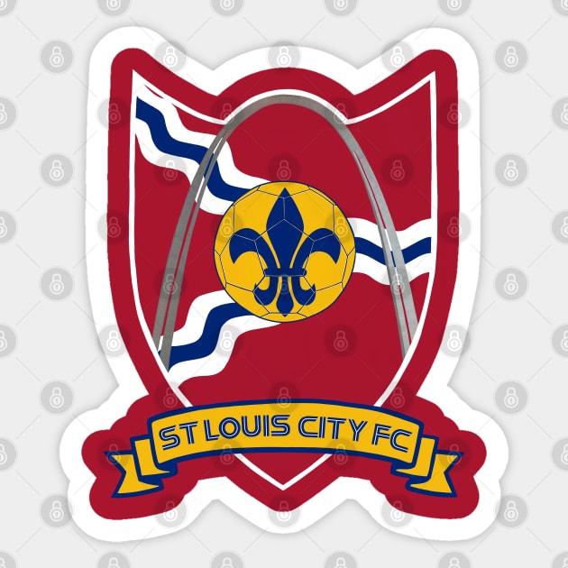 St. Louis FC White Border Sticker by DistractedGeek